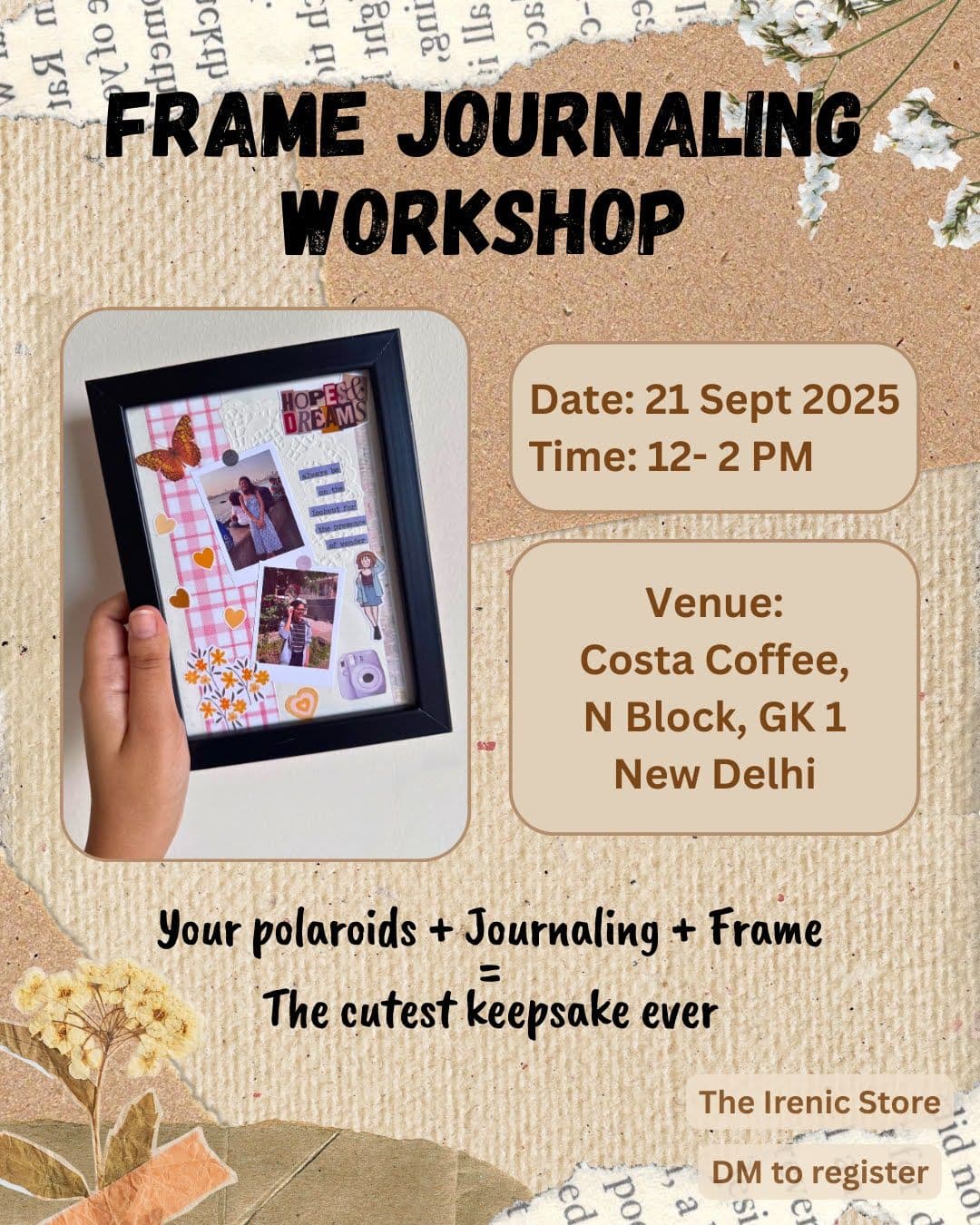 Frame Journaling Workshop (21 Sept)